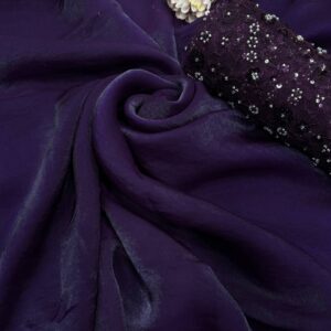 Women's Luxurious Deep Purple Tissue Silk Saree with Sequin-Embroidered Blouse Piece